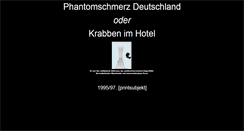 Desktop Screenshot of phantomschmerz.de